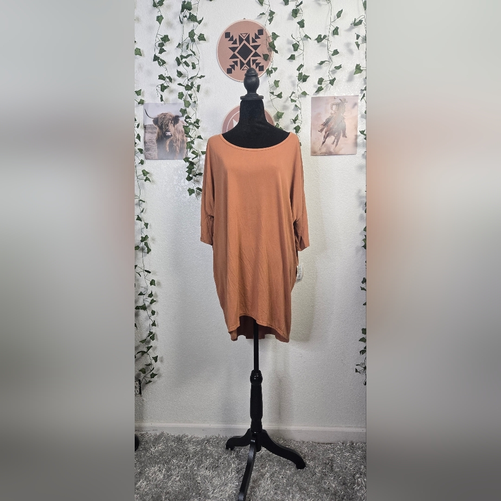LuLaRoe Oversized Tan Tunic Top